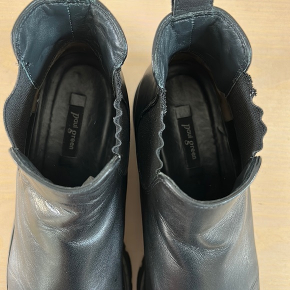 Paul Green Lug Sole leather booties US sz 10 made in Austria - Picture 8 of 9